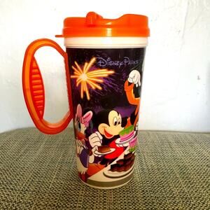 Vintage Disney Parks Whirley Cup Tumbler fireworks Mickey Minnie